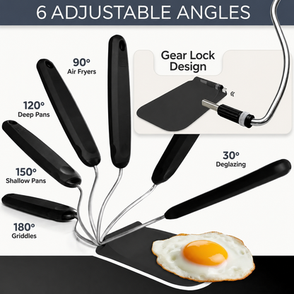 ELUMIE 6-Angle Adjustable Spatula